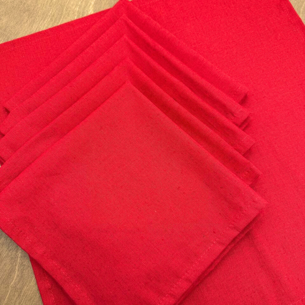 Изображение товара Набор сервировочных салфеток ОМурМебель 40x40 (6шт, красный)