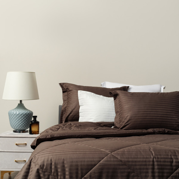 Изображение товара Комплект постельного белья с одеялом Sofi de Marko Федерико 7Е / Кт-Фд-7Е-кф (кофе)