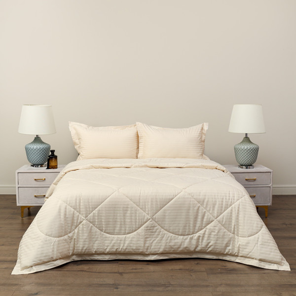 Изображение товара Комплект постельного белья с одеялом Sofi de Marko Федерико 7Е / Кт-Фд-7Е-кр (кремовый)