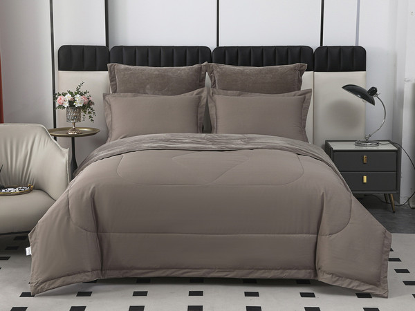 Изображение товара Комплект постельного белья с одеялом Sofi de Marko Энрике Евро / Кт-Евро-Эн9м (бежевый)