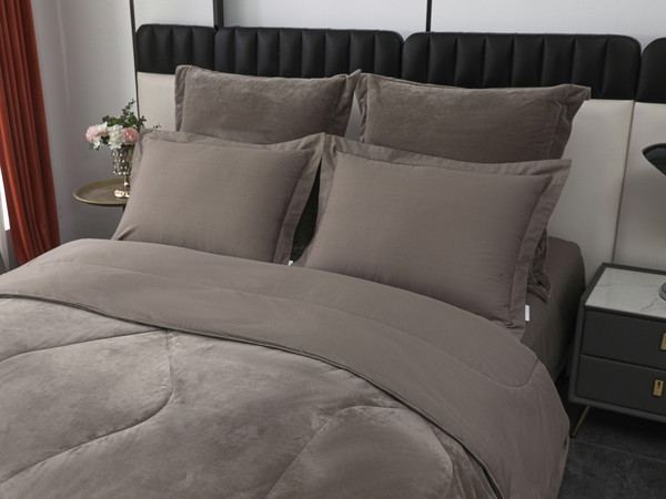 Изображение товара Комплект постельного белья с одеялом Sofi de Marko Энрике Евро / Кт-Евро-Эн9м (бежевый)