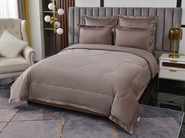 Изображение товара Комплект постельного белья с одеялом Sofi de Marko Энрике Евро / Кт-Евро-Эн3м (кофе)