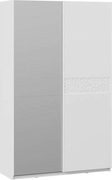 Изображение товара Шкаф-купе ТриЯ Оскар Скания Т2 1400 / 268634 (ручка белая/белый снег/белый снег/белый матовый)