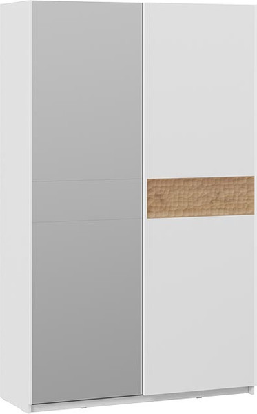 Изображение товара Шкаф-купе ТриЯ Оскар Скания Т2 1400 / 268635 (ручка белая/белый снег/белый снег/дуб тортугга)