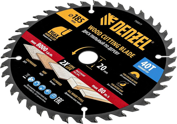 Изображение товара Пильный диск Denzel 733317