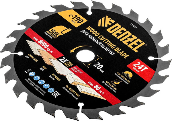 Изображение товара Пильный диск Denzel 733347