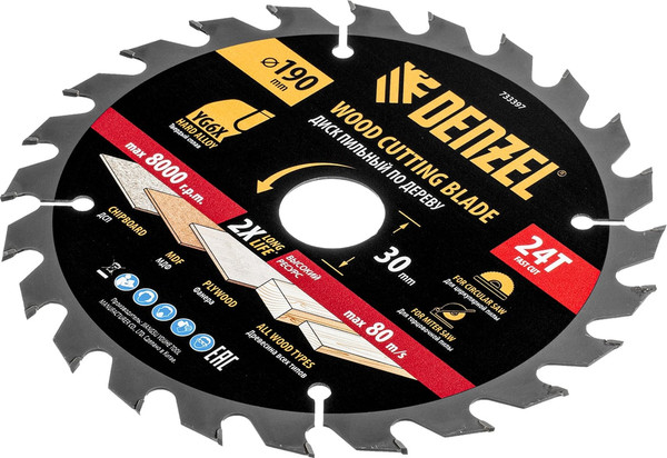 Изображение товара Пильный диск Denzel 733397