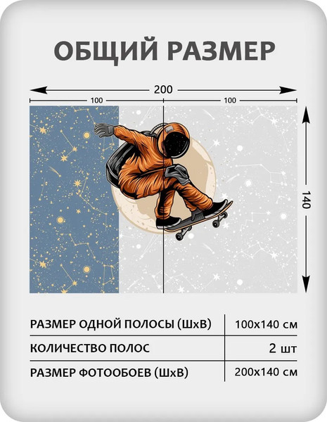 Изображение товара Фотообои листовые Citydecor Universe 40 (200x140см)