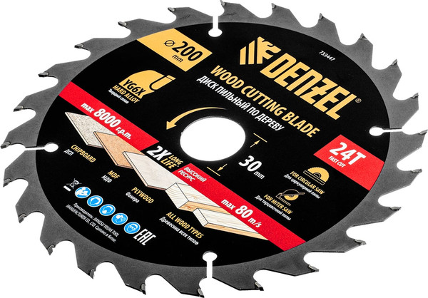 Изображение товара Пильный диск Denzel 733447