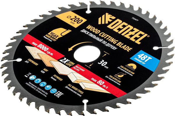 Изображение товара Пильный диск Denzel 733477