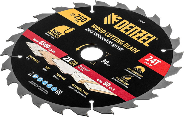 Изображение товара Пильный диск Denzel 733567