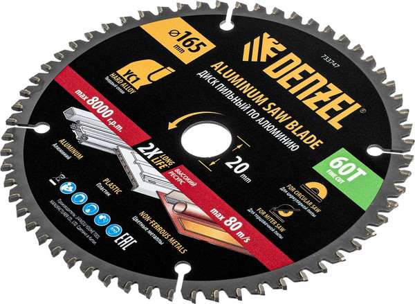 Изображение товара Пильный диск Denzel 733747