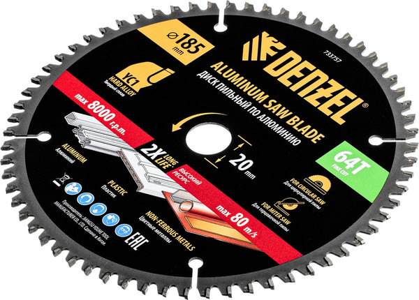 Изображение товара Пильный диск Denzel 733757