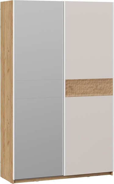 Изображение товара Шкаф-купе ТриЯ Оскар Скания Т2 1400 / 268638 (ручка белая/дуб крафт золотой/кашемир/дуб тортугга)