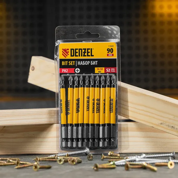 Изображение товара Набор бит Denzel 11644 (10шт)