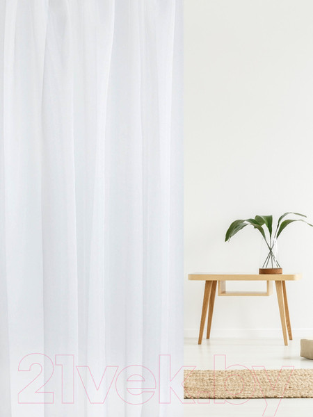 Изображение товара Комплект штор Mio Tesoro Blackout 150x260 + Гардина Soft Lines 306 400х270 (капучино/белый лен)