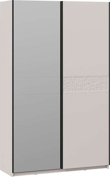 Изображение товара Шкаф-купе ТриЯ Оскар Скания Т2 1400 / 268663 (ручка черная/кашемир/кашемир/кашемир сатин)