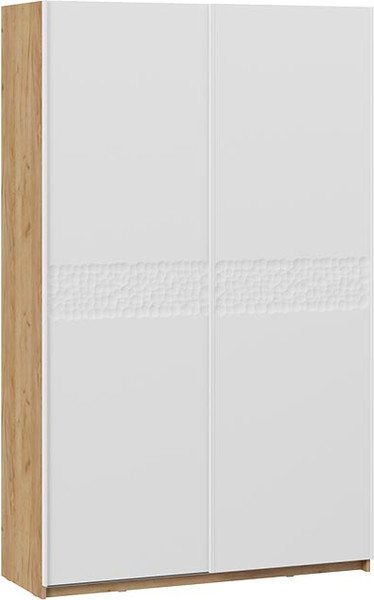 Изображение товара Шкаф-купе ТриЯ Оскар Скания Т2 1400 / 268603 (ручка белая/дуб крафт золотой/белый снег/белый матовый)