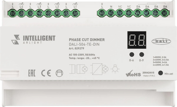 Изображение товара Диммер Arlight Intelligent DALI-504-TE-DIN / 029279