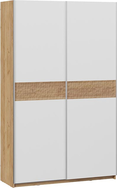 Изображение товара Шкаф-купе ТриЯ Оскар Скания Т2 1400 / 268612 (ручка серебро/дуб крафт золотой/белый снег/дуб тортугга)