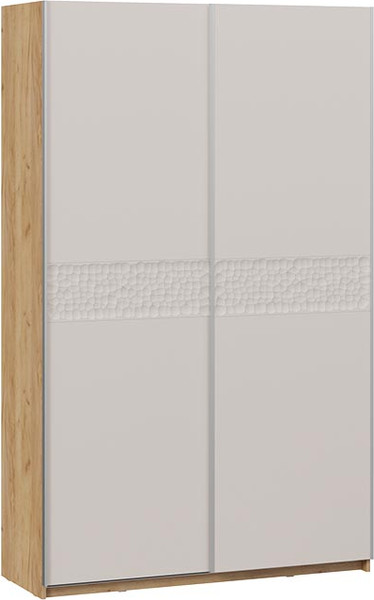 Изображение товара Шкаф-купе ТриЯ Оскар Скания Т2 1400 / 268614 ( ручка серебро/дуб крафт золотой/кашемир/кашемир сатин)