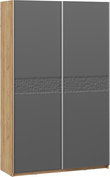 Изображение товара Шкаф-купе ТриЯ Оскар Скания Т2 1400 / 268615 (ручка серебро/дуб крафт золотой/серый графит/графит матовый)