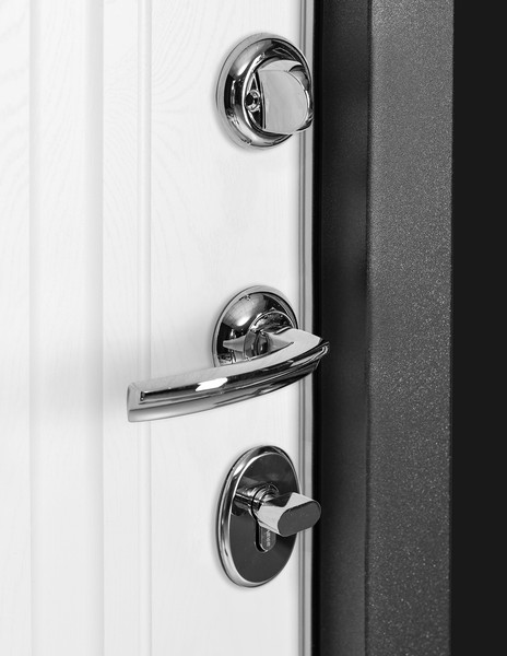 Изображение товара Входная дверь Guard MG60 МДФ/МДФ 87х205 правая (серый/белый ясень)