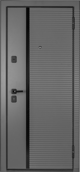 Изображение товара Входная дверь Guard MG75 МДФ/МДФ 87х205 правая (серый/белый ясень)