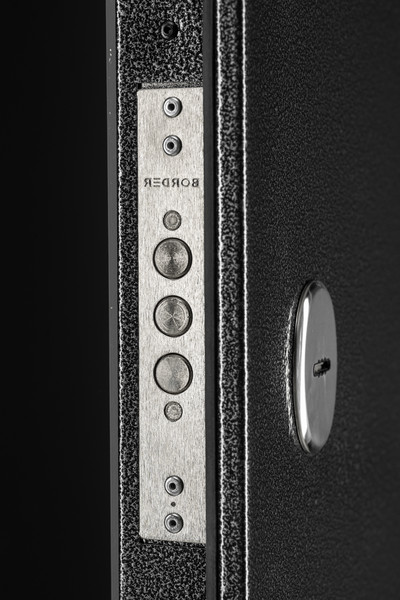 Изображение товара Входная дверь Guard Термо MG75 97х205 правая (черное серебро/серый)