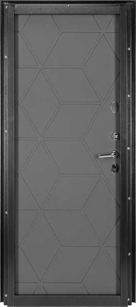 Изображение товара Входная дверь Guard Термо MG75 97х205 правая (черное серебро/серый)
