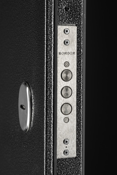 Изображение товара Входная дверь Guard Термо MG75 97х205 левая (черное серебро/серый)