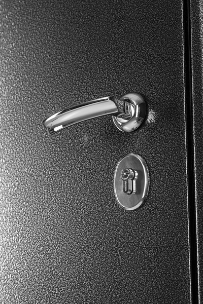 Изображение товара Входная дверь Guard Термо MG75 97х205 левая (черное серебро/серый)