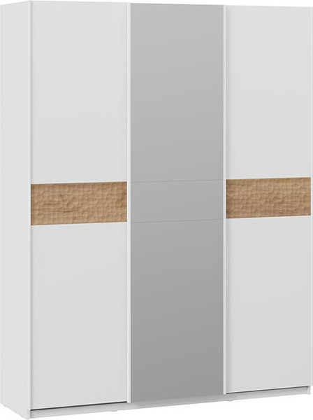 Изображение товара Шкаф-купе ТриЯ Оскар Скания Т2 1800 / 268701 (ручка белая/белый снег/белый снег/дуб тортугга)