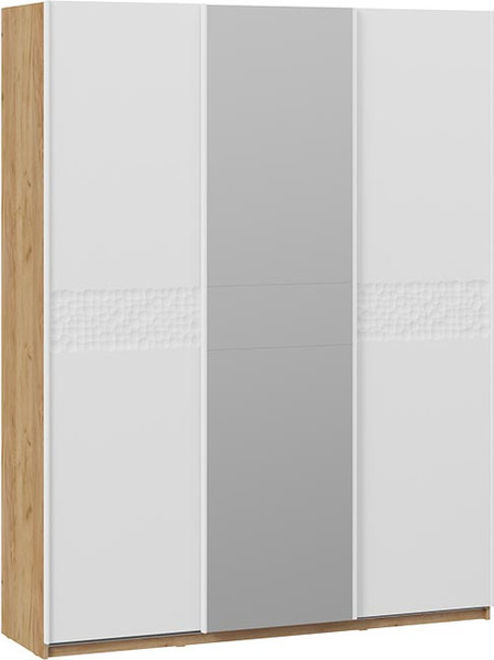 Изображение товара Шкаф-купе ТриЯ Оскар Скания Т2 1800 / 268702 (ручка белая/дуб крафт золотой/белый снег/белый матовый)