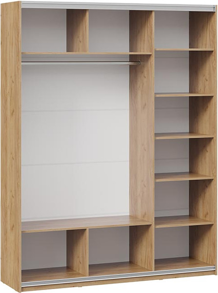 Изображение товара Шкаф-купе ТриЯ Оскар Скания Т2 1800 / 268702 (ручка белая/дуб крафт золотой/белый снег/белый матовый)