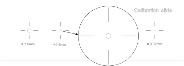 Изображение товара Калибровочный слайд Magus CS5 XY0.01/0.07/0.15/0.6/1.5 / 82241