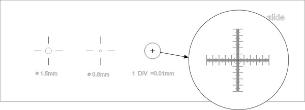 Изображение товара Калибровочный слайд Magus CS5 XY0.01/0.07/0.15/0.6/1.5 / 82241
