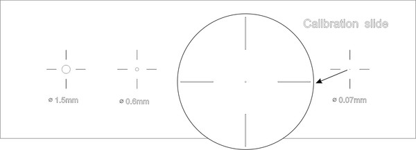 Изображение товара Калибровочный слайд Magus CS5 XY0.01/0.07/0.15/0.6/1.5 / 82241