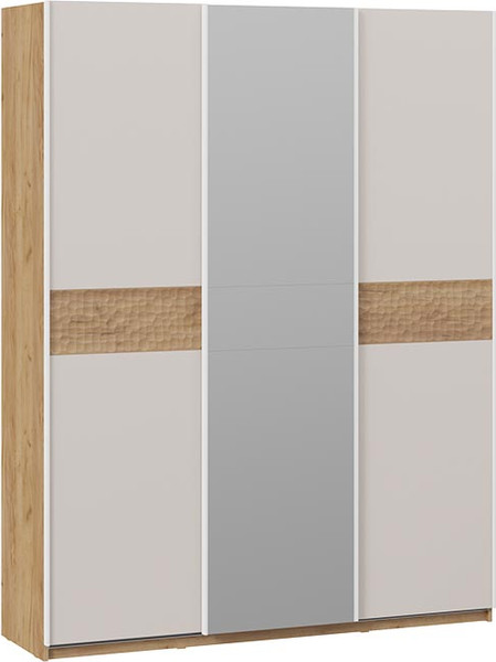 Изображение товара Шкаф-купе ТриЯ Оскар Скания Т2 1800 / 268704 (ручка белая/дуб крафт золотой/кашемир/дуб тортугга)