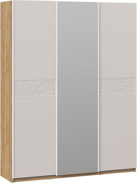 Изображение товара Шкаф-купе ТриЯ Оскар Скания Т2 1800 / 268705 (ручка белая/дуб крафт золотой/кашемир/кашемир сатин)