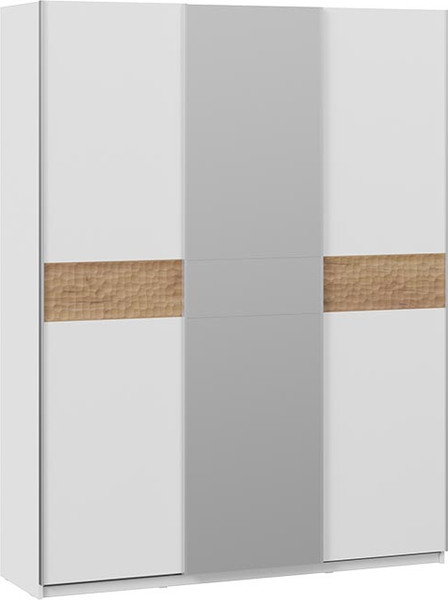 Изображение товара Шкаф-купе ТриЯ Оскар Скания Т2 1800 / 268709 (ручка серебро/белый снег/белый снег/дуб тортугга)