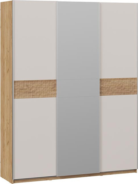 Изображение товара Шкаф-купе ТриЯ Оскар Скания Т2 1800 / 268712 (ручка серебро/дуб крафт золотой/кашемир/дуб тортугга)