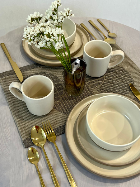 Изображение товара Набор столовых приборов Sundays Home Titanium Double Edge (24пр)