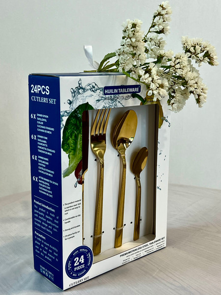 Изображение товара Набор столовых приборов Sundays Home Titanium Double Edge (24пр)