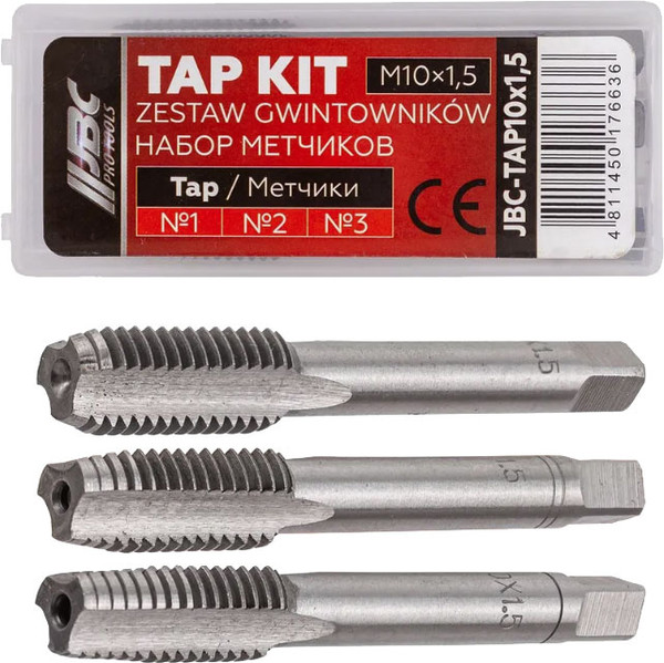 Изображение товара Набор метчиков JBC TAP10x1.5 (64879), (3шт)