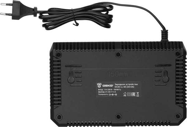 Изображение товара Зарядное устройство для электроинструмента Deko DC20-Li 4А / 083-1051