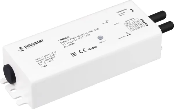 Изображение товара Диммер для светодиодной ленты Arlight Intelligent SMART-PWM-104-72-SH-WP-SUF / 046519