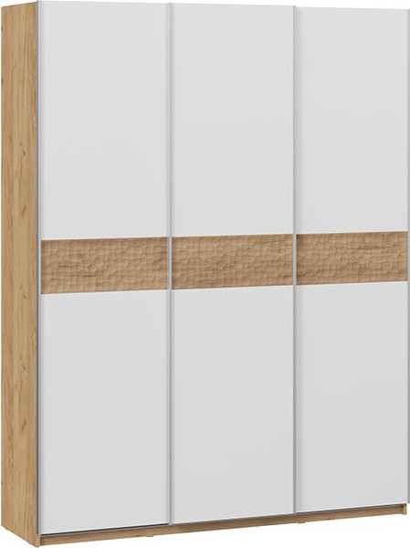 Изображение товара Шкаф-купе ТриЯ Оскар Скания Т2 1800 / 268678 (ручка серебро/дуб крафт золотой/белый снег/дуб тортугга)