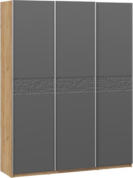 Изображение товара Шкаф-купе ТриЯ Оскар Скания Т2 1800 / 268681 (ручка серебро/дуб крафт золотой/серый графит/графит матовый)