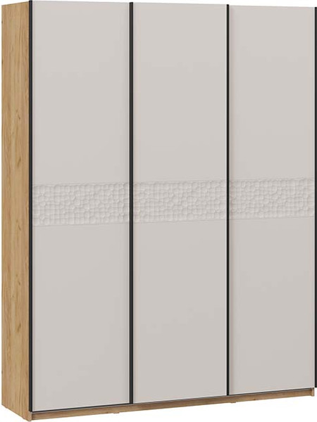 Изображение товара Шкаф-купе ТриЯ Оскар Скания Т2 1800 / 268692 (ручка черная/дуб крафт золотой/кашемир/кашемир сатин)